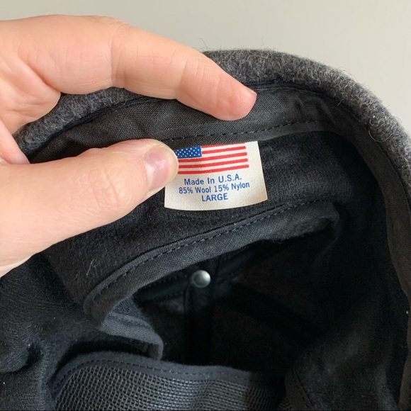 Vintage • wool blend trucker style hat ball cap - Picture 2 of 6